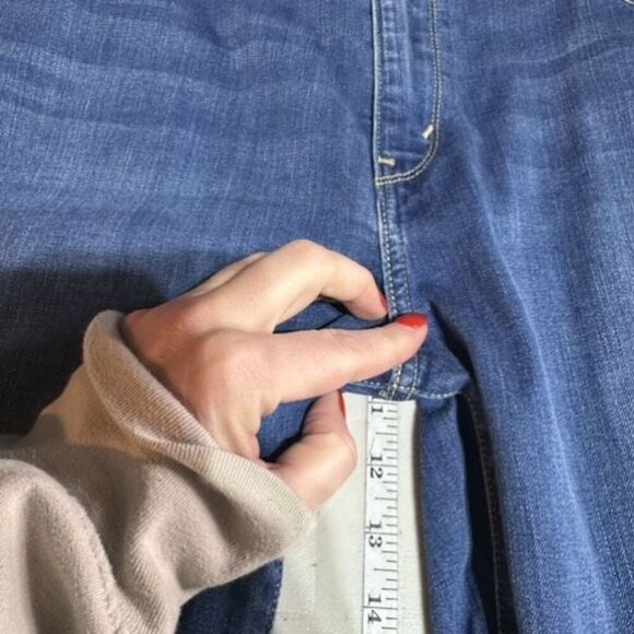 Levi's 515 Womens Red Tab Bootcut Stretch Denim Jeans Medium Wash Blue Size 16‎ - Picture 8 of 9